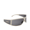 Bottega Veneta Gray Metal Sunglasses