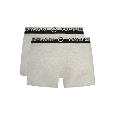 Trussardi Grigio Cotton Men Boxer Short