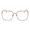 Tod's Brille aus rotem Metall (Gestell)