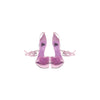 Aniye By Purple Leather High Heel Pumps