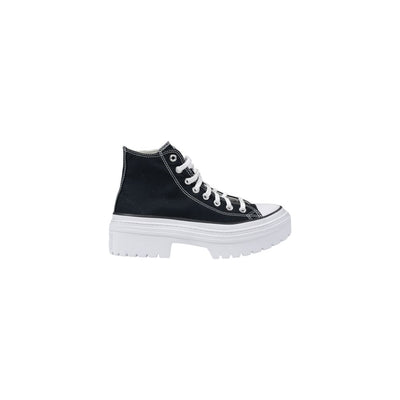 Converse Chunky Sneakers aus schwarzem Stoff