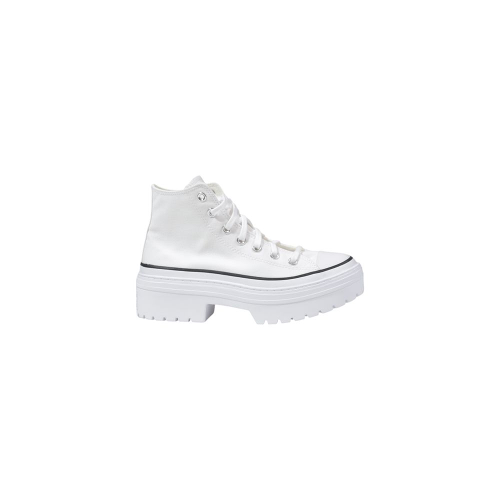 Converse Chunky Sneakers aus weißem Stoff