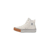 Converse Cream Leather High Top Sneakers