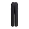 SA SU PHI Black Silk Casual Pants
