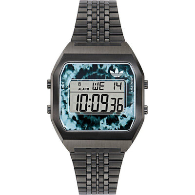 Adidas Black Stainless Steel Digital Watch
