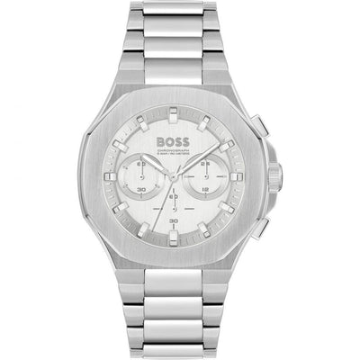 Hugo Boss Gray Stainless Steel Dress Watch