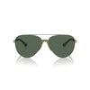 Emporio Armani Gray Metal Sunglasses