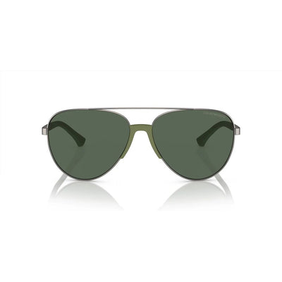 Emporio Armani Gray Metal Sunglasses
