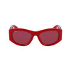 Ferragamo Red Acetate Sunglasses
