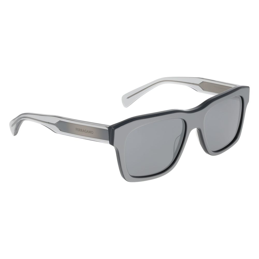 Ferragamo Gray Acetate Sunglasses