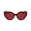 Ferragamo Red Acetate Sunglasses