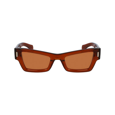 Ferragamo Brown Acetate Sunglasses