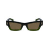 Ferragamo Green Acetate Sunglasses