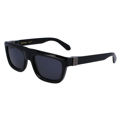 Ferragamo Black Acetate Sunglasses