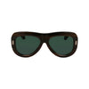 Ferragamo Green Acetate Sunglasses