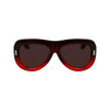 Ferragamo Red Acetate Sunglasses