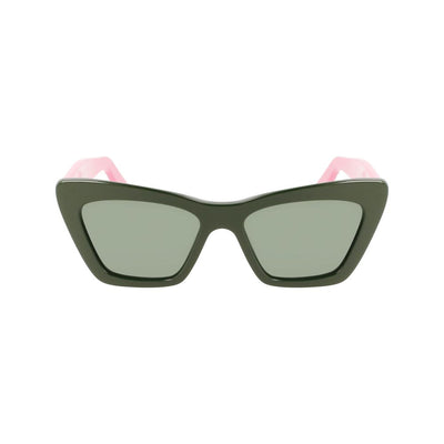 Ferragamo Green Acetate Sunglasses