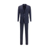 Giorgio Armani Blue Fleece Wool Two-Piece Suit