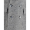 Gi Capri Gray Fleece Wool Coat
