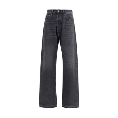 Margiela Black Cotton High-Waisted Jean