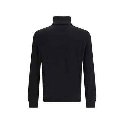 Aragona Cashmere Black Merino Wool Turtleneck