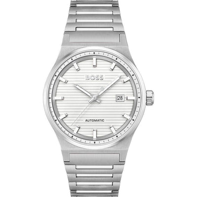 Hugo Boss Gray Stainless Steel Dress Watch