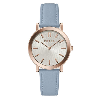 Furla Blue Leather Dress Watch