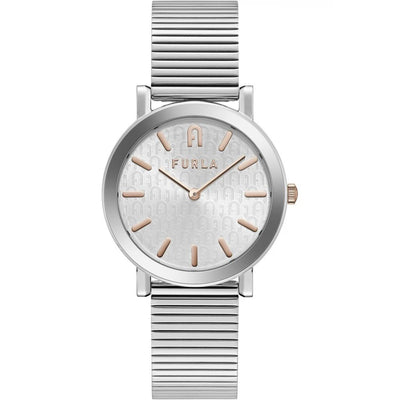Furla Gray Stainless Steel Dress Watch