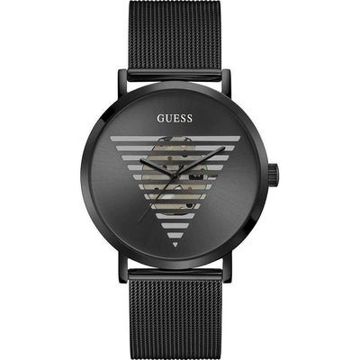 Guess Black Stainless Steel Dress Watch