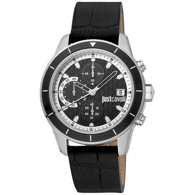 Just Cavalli Black Leather Watch