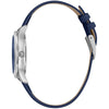 Just Cavalli Blue Leather Dress Watch
