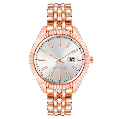 Nine West Multicolor Metal Dress Watch