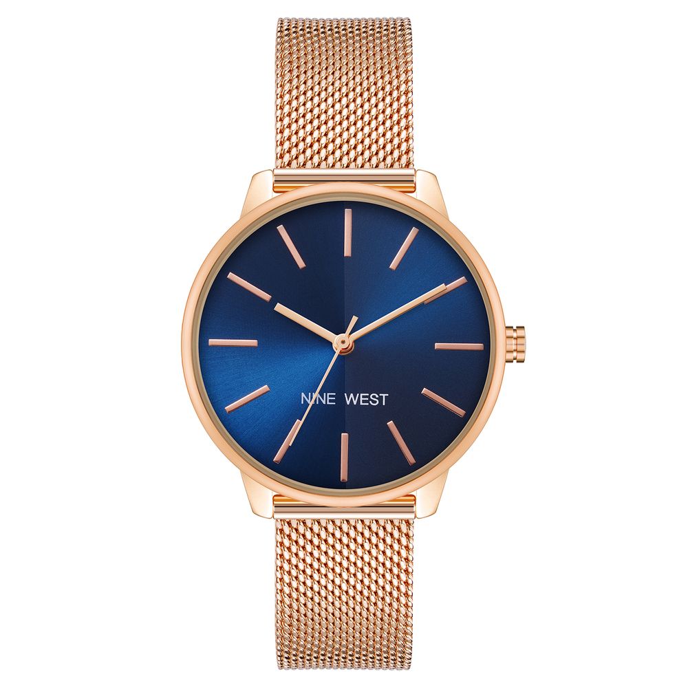 Nine West Mehrfarbige Edelstahl-Dresswatch