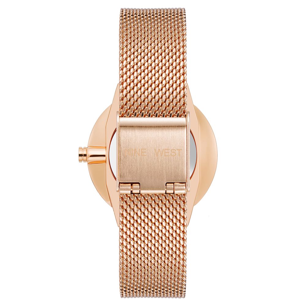 Nine West Mehrfarbige Edelstahl-Dresswatch