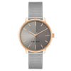 Nine West Gray Stainless Steel Bracelet Watch