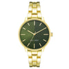 Nine West Gold Metal Dress Watch