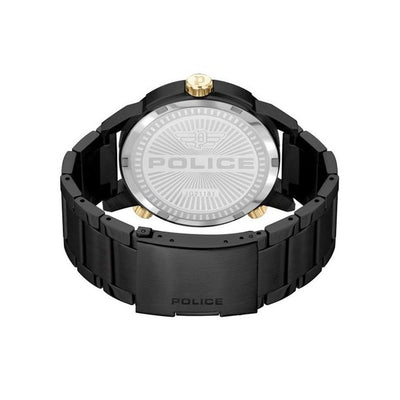 Police Black Stainless Steel Dress Watch