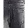 MM6 Black Cotton Straight-Leg Jeans