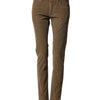 Dolce & Gabbana Brown Cotton Stretch Skinny Men Denim Jeans