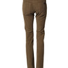 Dolce & Gabbana Brown Cotton Stretch Skinny Men Denim Jeans