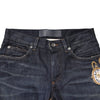 Dolce & Gabbana Dark Blue Watch GOLD Men Skinny Denim Jeans