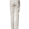 Dolce & Gabbana White Cotton Skinny Denim Trouser Men Jeans