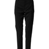 Dolce & Gabbana Black Wool Formal Dress Men Trouser Pants