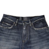 Dolce & Gabbana Blue Cotton Distressed Denim Bermuda Shorts