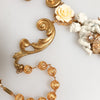Dolce & Gabbana Gold Ceramic Crystal Cherub Baroque Pendant Necklace