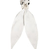 Dolce & Gabbana Scrunchie White Cotton Polka Dot Scarf Tie Accessory Hair