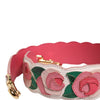 Dolce & Gabbana Strap White Floral Calf Leather Bag Accessory Shoulder