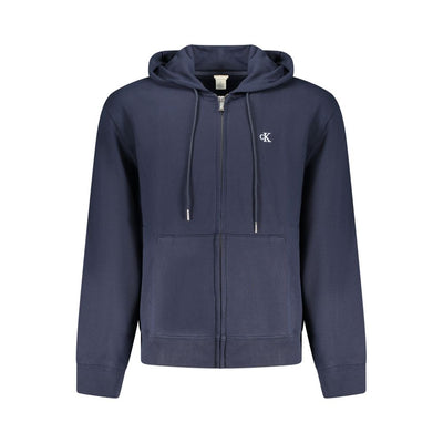 Calvin Klein "Blu Cotton Men's Hooded Sweatshirt"