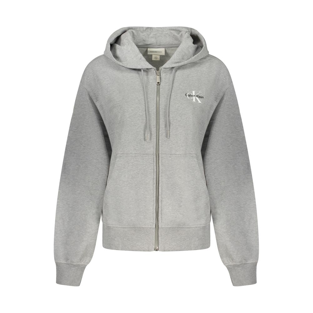 Calvin Klein Grigio Cotton Women's Hoodie