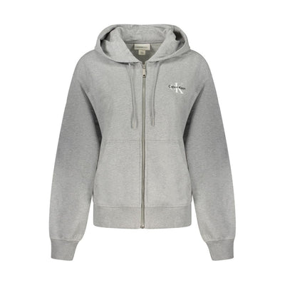 Calvin Klein Grigio Cotton Women's Hoodie